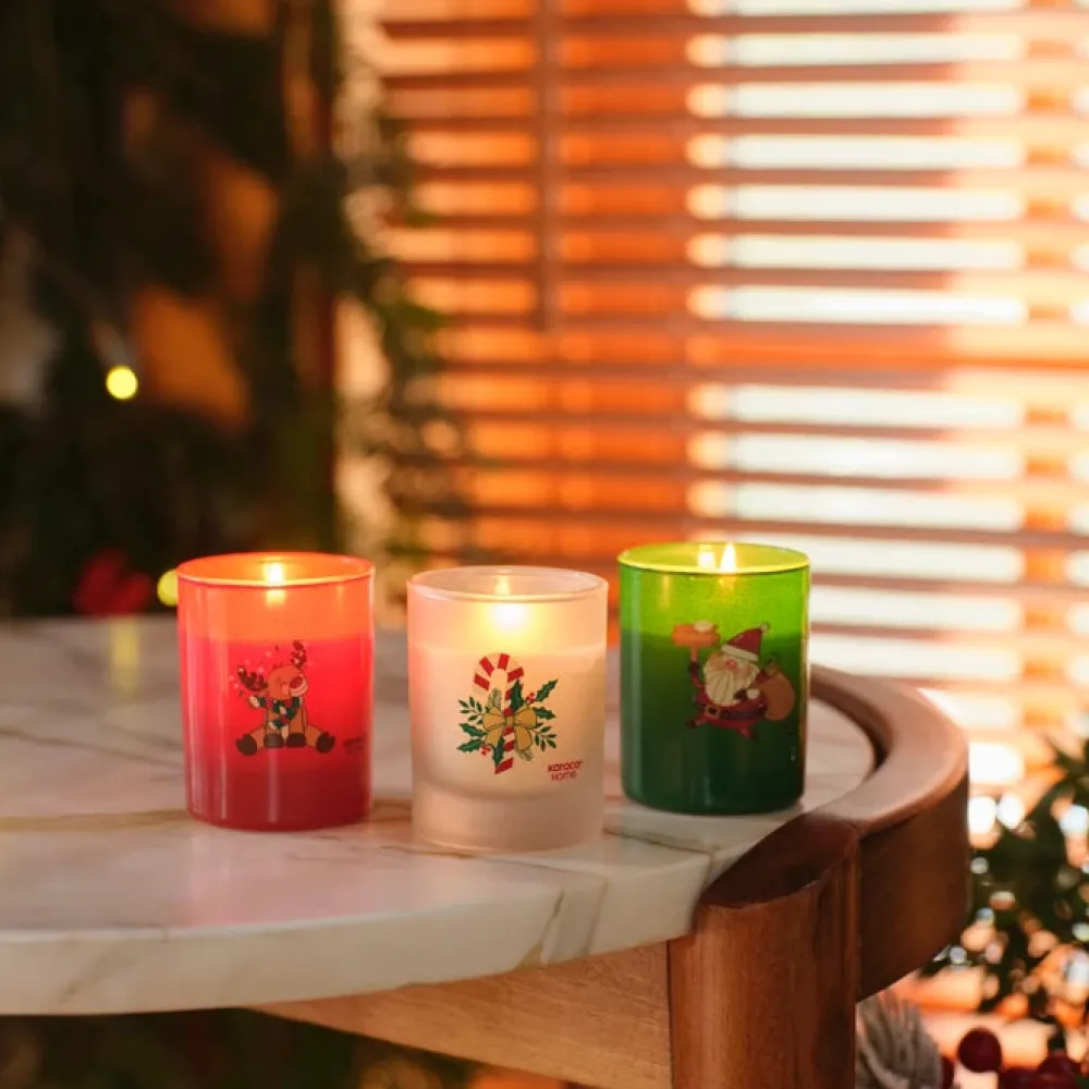 Karaca Home New Year Jahreswechsel Zeremonie 3er Set Duftkerzen Rot02 Sale