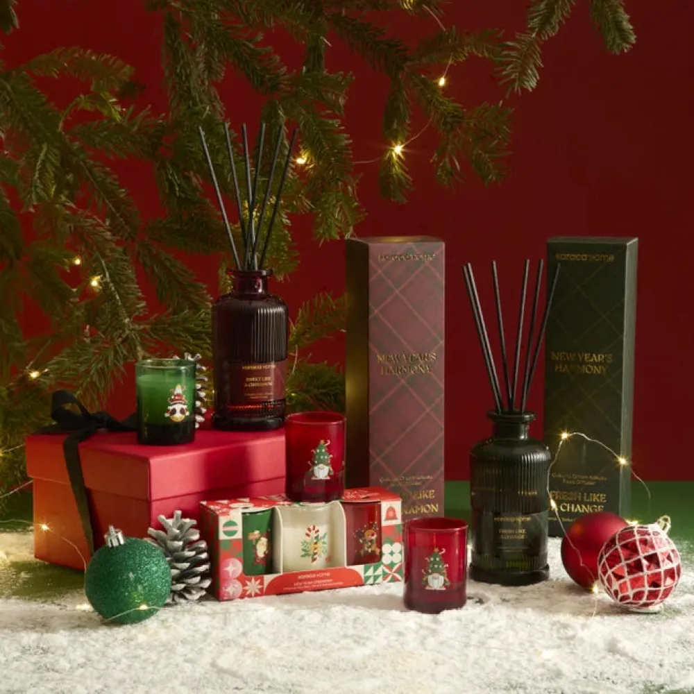 Karaca Home New Year Jahreswechsel Zeremonie 3er Set Duftkerzen Rot02 Sale