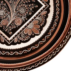 Karaca Home Palace Handgefertigtes Rundtablett Kupfer Online