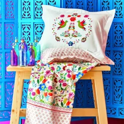 Karaca Home Parlin Fuchsia Doppelter Bettbezug aus 100% Baumwolle Fuchsıa Best