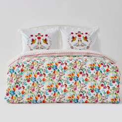 Karaca Home Parlin Fuchsia Doppelter Bettbezug aus 100% Baumwolle Fuchsıa Best