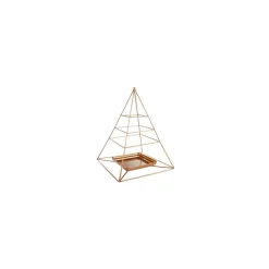 Karaca Home Piramit Dekorativer Teller 24 cm x 35 cm Kupfer Clearance