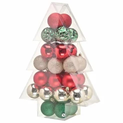 Karaca Home Red Gold 34-teiliges Baumschmuck-Set Online