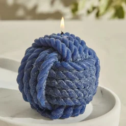 Karaca Home Rope Kerze 8 cm, Marineblau Marıne02 Sale