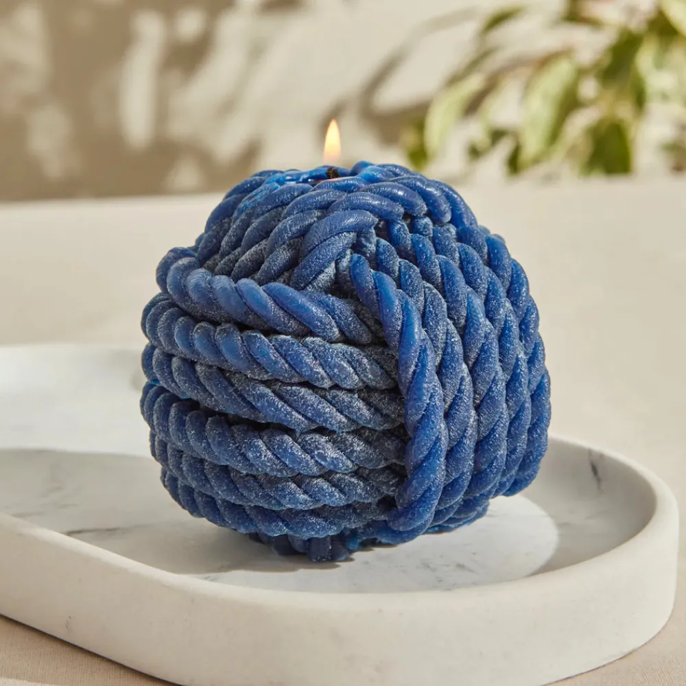 Karaca Home Rope Kerze 6 cm, Marineblau Marıne02 Best