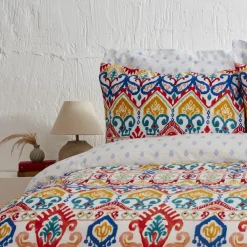 Karaca Home Sarah anderson lionel einzel bettbezug set blau Blau01 Online