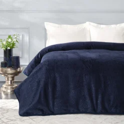 Karaca Home Scala Dunkelblau Einzelbett Embossed Decke Marıne02 Outlet