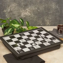 Karaca Home Schachtablett 36x45 cm Schwarz Weıß Discount