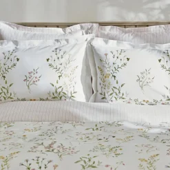 Karaca Home Sera 100% Baumwolle Doppelbett Bettwäsche Set Grün Grün01 Online