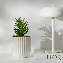 Karaca Home Serena Blumentopf Weiß Weıß01 Clearance