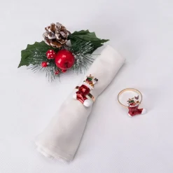 Karaca Home Socken 2 Stück Serviettenring Gold Hot