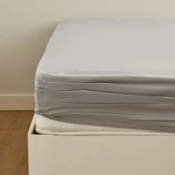 Karaca Home Spannbettlaken Doppelbett Hellgrau aus 100 % Baumwolle Gri Hot