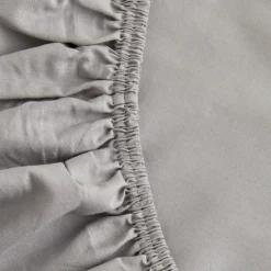 Karaca Home Spannbettlaken Doppelbett Hellgrau aus 100 % Baumwolle Gri Hot