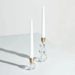 Karaca Home Vicki Kerzenständer Glas 6x17 cm Natürlıch01 Discount