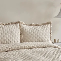 Karaca Home Viona Doppelbett-Bettüberwurf-Set Beige Beıge01 New