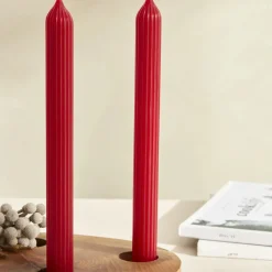 Karaca Home Wave Rote Kerze 2 Teile Rot02 Hot