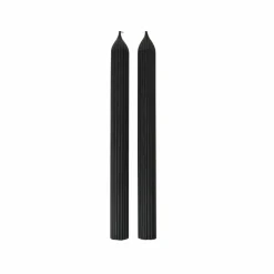 Karaca Home Wave Schwarze Kerze 2 Teile Schwarz01 Best