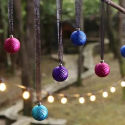 Karaca Home Weihnachten Bunte Baumschmuck Set, 12 Teilig, 6 cm Multıfarben Outlet