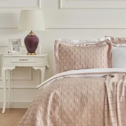 Karaca Home White Collection Braut Carina 80 Fäden 100% Baumwolle 8-teiliges Hochzeitsset Puder Best