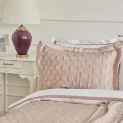Karaca Home White Collection Braut Carina 80 Fäden 100% Baumwolle 8-teiliges Hochzeitsset Puder Best