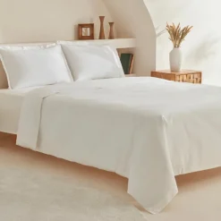 Karaca Home White Collection Lavin 100% Baumwolle Doppelbett Bettwäsche Set Weiß Beyaz Discount