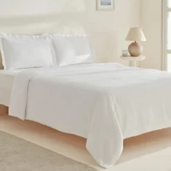 Karaca Home White Collection Felves King Size Bettwäscheset 100% Baumwolle Weiß 240x220 Cm Weıß01 Outlet
