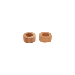 Karaca Home Woodland 2-teiliges Serviettenring-Set aus Holz Multıfarben Online