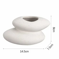 Karaca Home Zenith Zweistufige Vase Natürlıch01 Sale