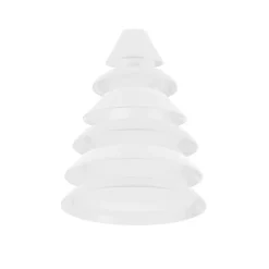 Karaca Hussein Chalayan Digital 6-Teiliges Individuelles Fine Pearl Tafelservice Weıß01