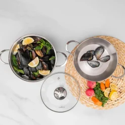 Karaca Induktions Stahlpfanne für Muscheln 20 cm Farblös Clearance