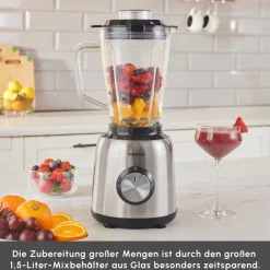 Karaca 1,5 L Glasbehälter Smoothie Blender Inox Clearance