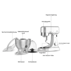 Karaca Ironmax Guss-Standmixer Grau Grey