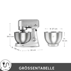 Karaca Ironmax Guss-Standmixer Grau Grey