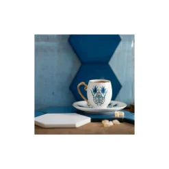 Karaca Iznik 4 teiliges Mochatassen Espressotassen Set für 2 Personen Multıfarben Discount