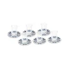 Karaca Iznik 12-teiliges Türkisches Teeset aus Bone China für 6 Personen, 130 ml, Blau New