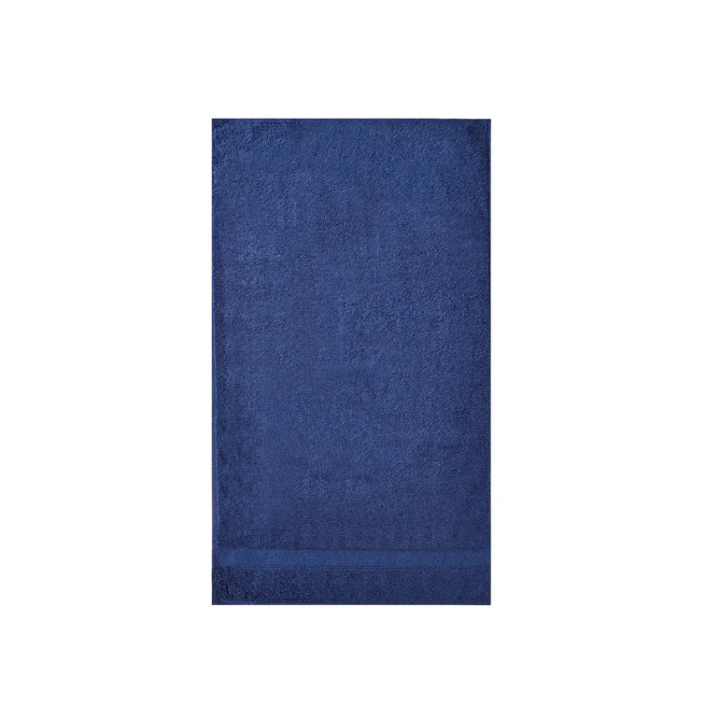 Karaca Joey Badetuch aus Egyptian Baumwolle, Dunkelblau, 100x150 cm Marıne New