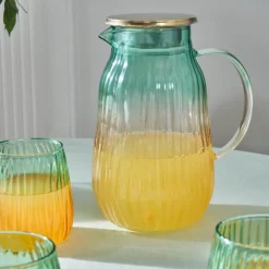 Karaca Jolie 7-teiliges Wasserset Gelb & Grün Gelb Grün