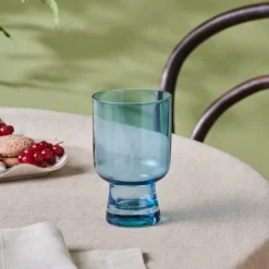 Karaca Julia Wasserglas 340 ml – Blau Blau01 Outlet