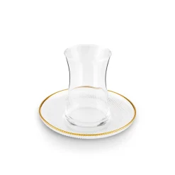 Karaca Juliet Gold Rand 6-Personen-Tee-Set Klar Best