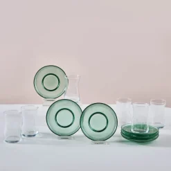 Karaca Juliet Grün 6-Personen-Teeset Yeşil Clearance
