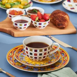 Karaca Juno Frühstücksset und Servierschalen für 6 Personen, 26 Teilig, New Generation Bone Multıfarben Discount
