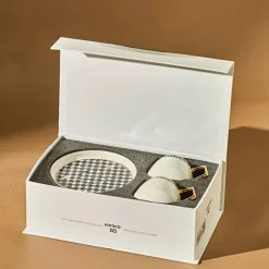 Karaca Kazayağı 2-teiliges Kaffeetassenset für 2 Personen, 100 ml Schwarz01 Sale