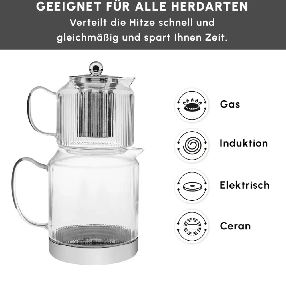 Karaca Kelly Glas Teekanne Farblös Sale
