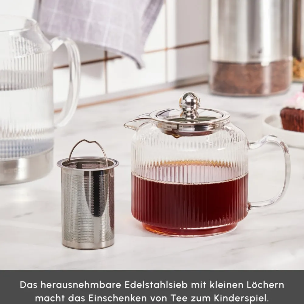 Karaca Kelly XL Glas-Teekanne Farblös New