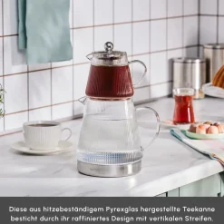 Karaca Keops Glas-Teekanne Farblös Discount