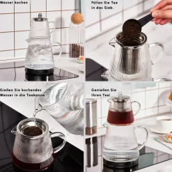 Karaca Keops Glas-Teekanne Farblös Discount