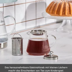 Karaca Keops Glas-Teekanne Farblös Discount