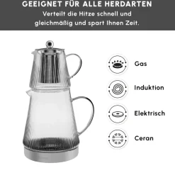 Karaca Keops Glas-Teekanne Farblös Discount