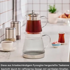 Karaca Keops XL Glas-Teekanne Farblös Online