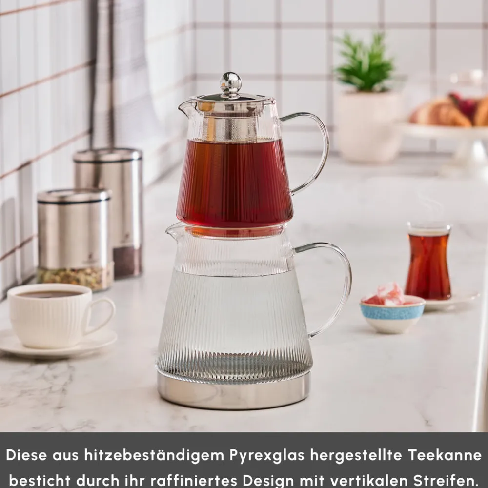 Karaca Keops XL Glas-Teekanne Farblös Online